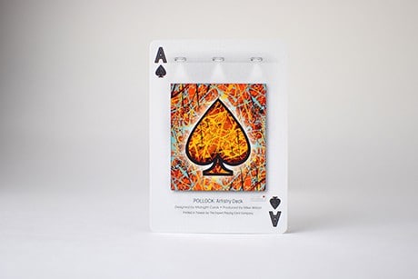 Pollock Artistry custom playing cards ace art.